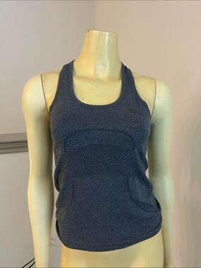 lululemon athletica Swift Dark Charcoal Heather Racerback Tank size 4